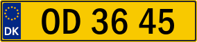 Trailer License Plate